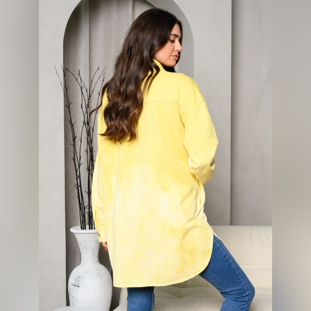 Yellow Women's Longline Jacket - Picture 3 of 3